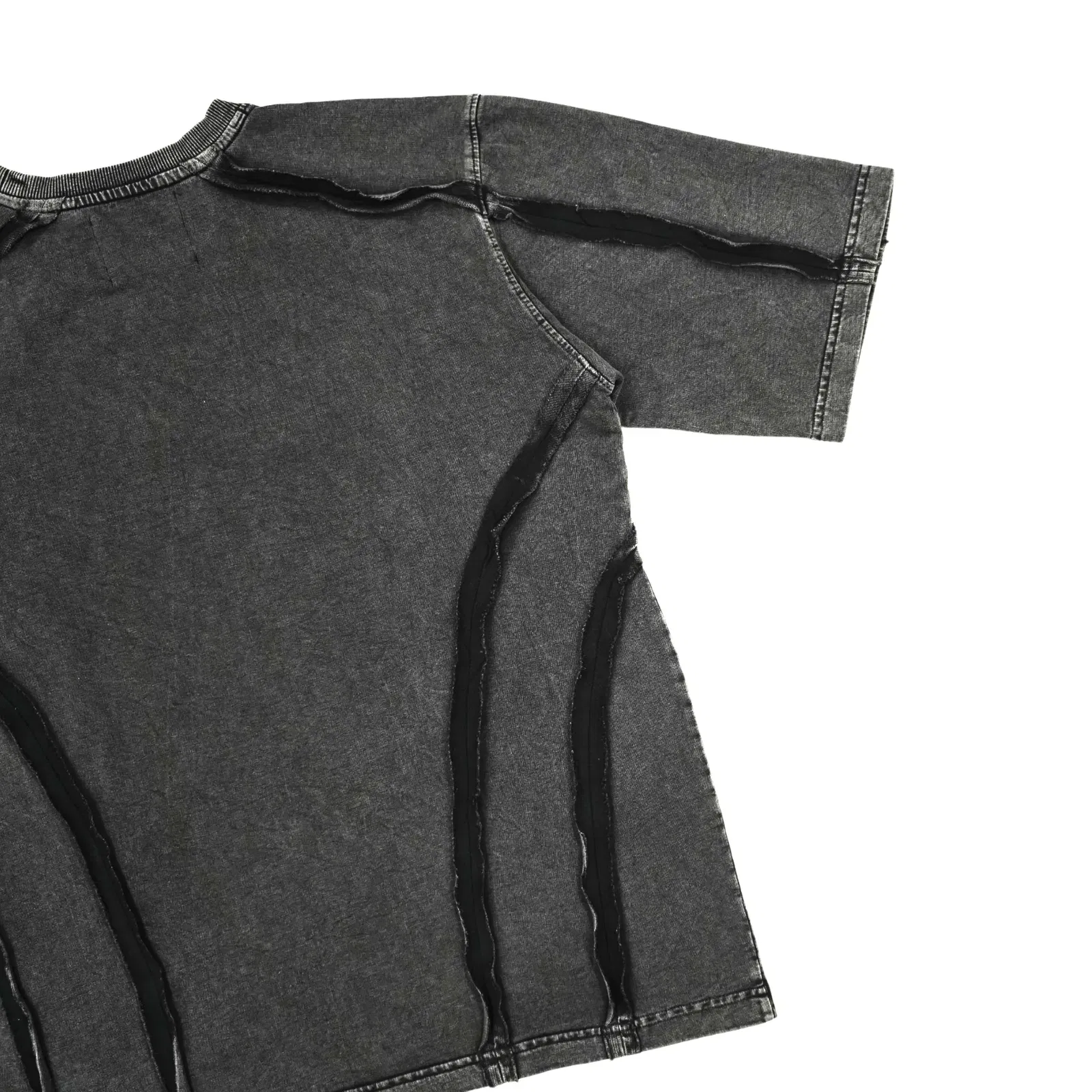 Scarstitch T-Shirt - Charcoal black