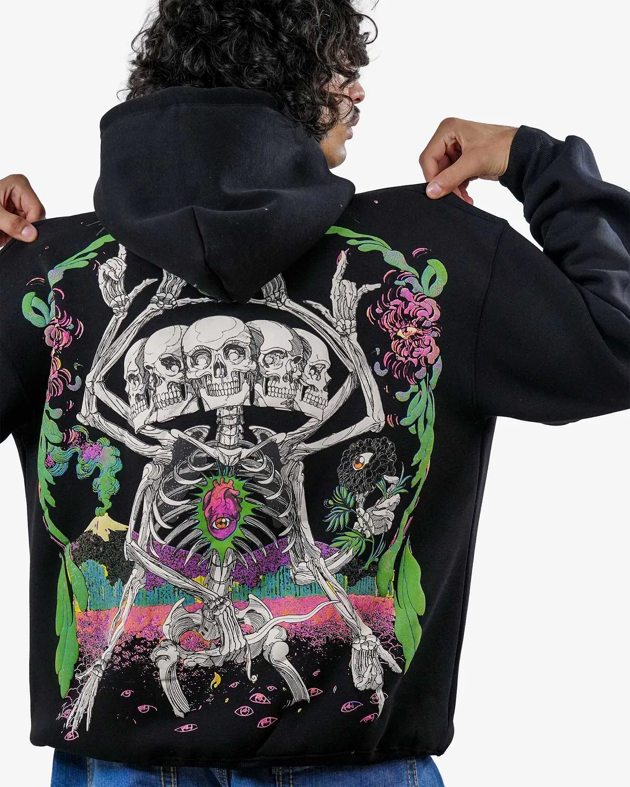 Hypnosis - Black Oversized Hoodie