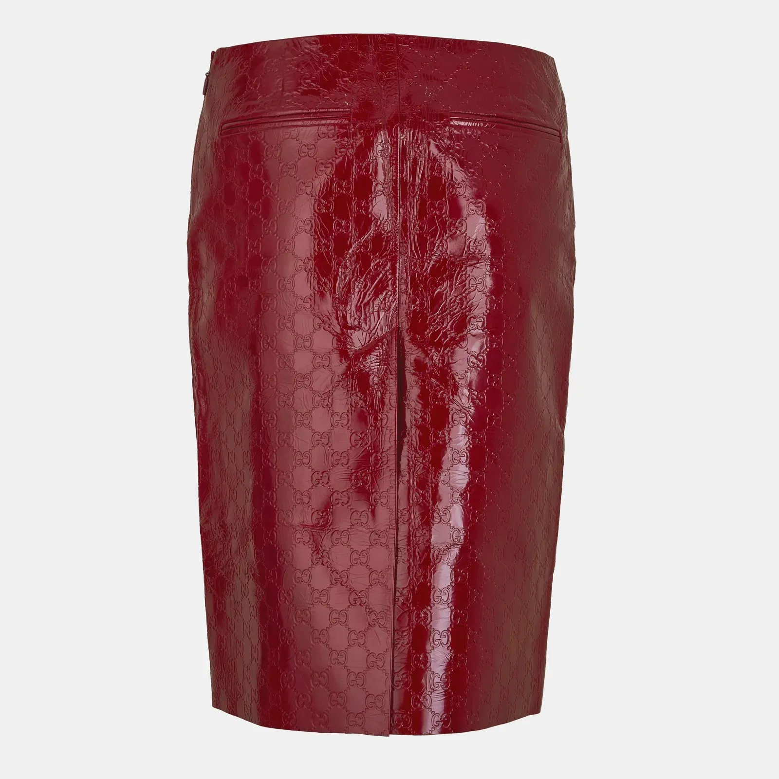 GG Embossed Mid-Length Skirt