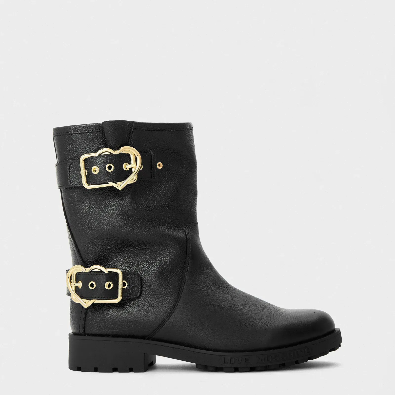 Side Zip Biker Boots