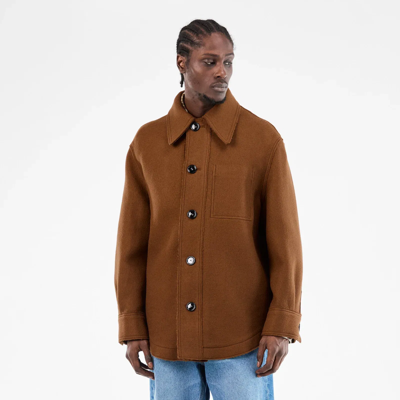 Wool Structured Overshirt