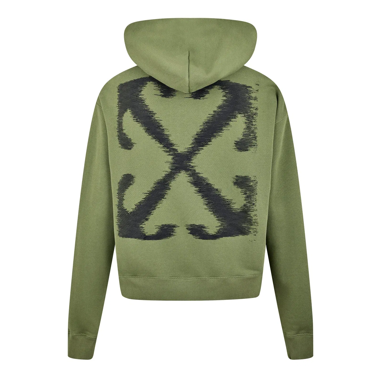 Logo Print Cotton Long Sleeve Hoodie