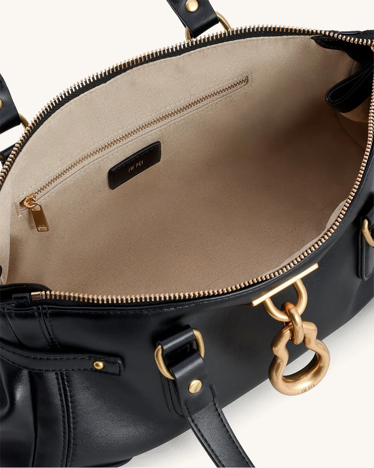 Yvette Elongated Tote Bag - Dark Brown