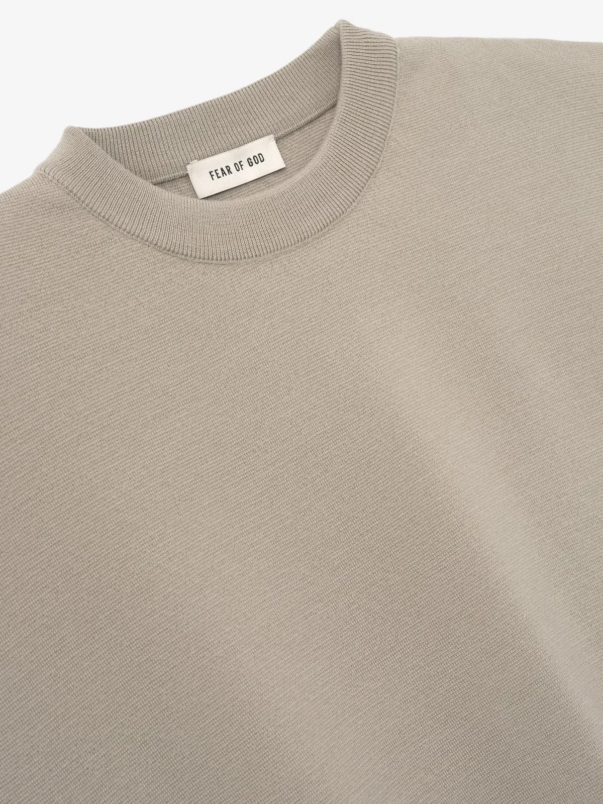 Essentials Merino Milano Knit T-Shirt Dusty Beige