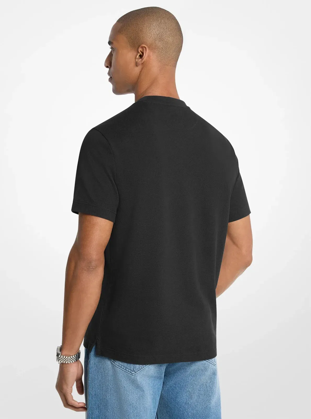 Michael Kors Cotton Piqu T-Shirt BLACK