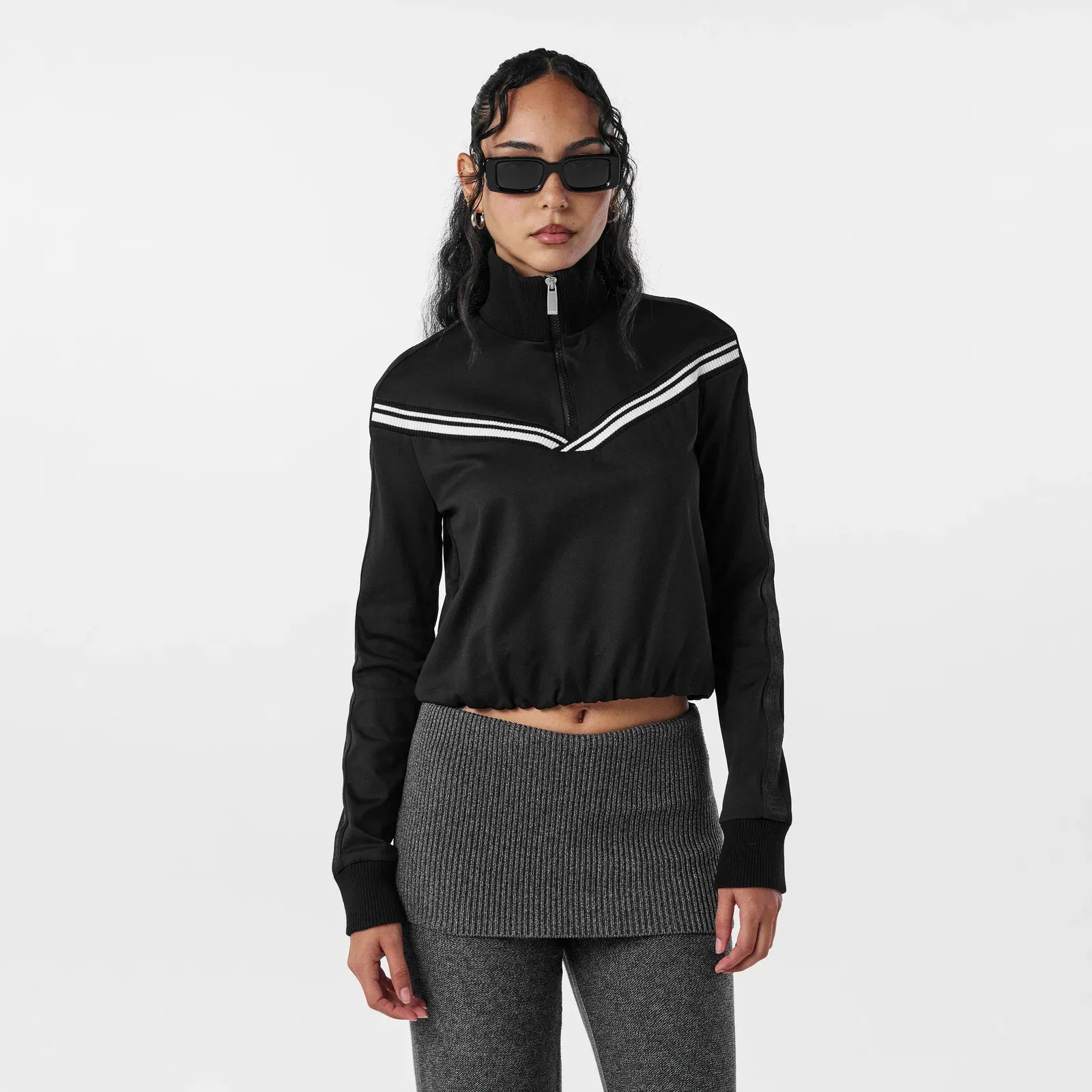 Soft Fabric Relaxed Fit Tracksuit Top