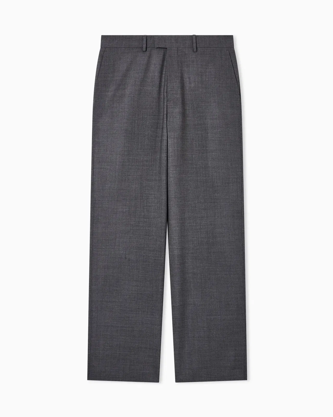 Emporio Armani Soft-finish stretch wool-canvas trousers