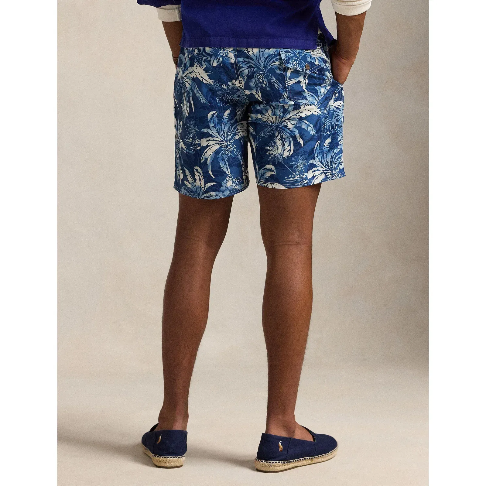 Palm Print Quick Dry Relaxed Fit Swim Shorts