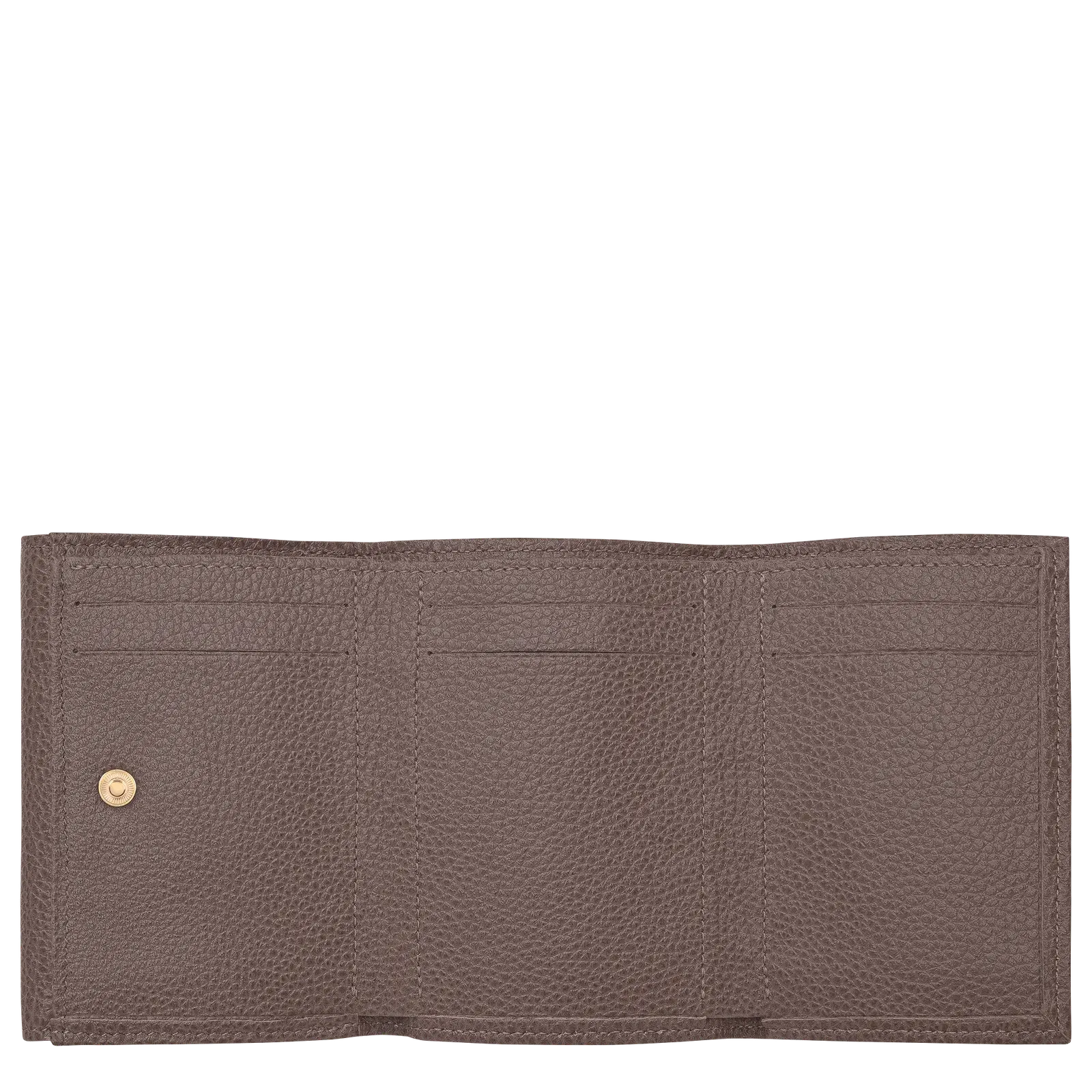 Longchamp Le Foulonné Compact wallet Taupe