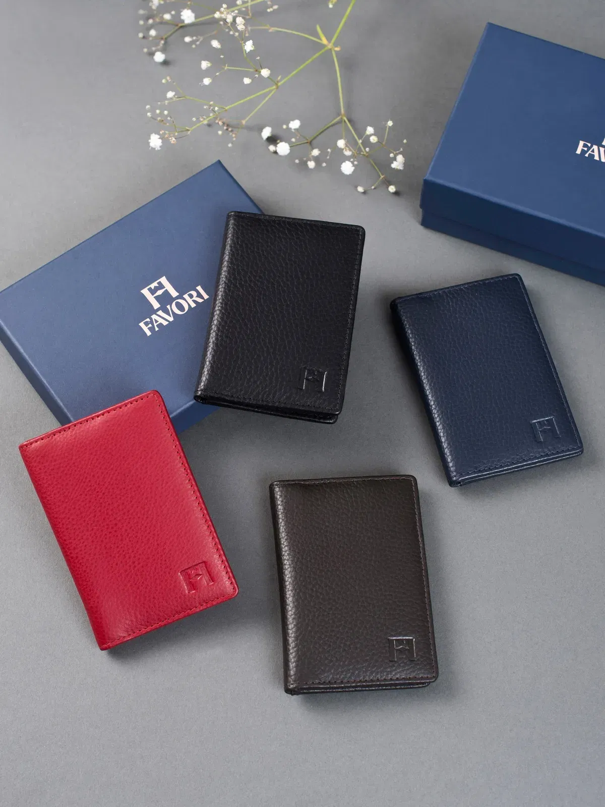Petite Wallet, Leather With RFID Blocking | Red