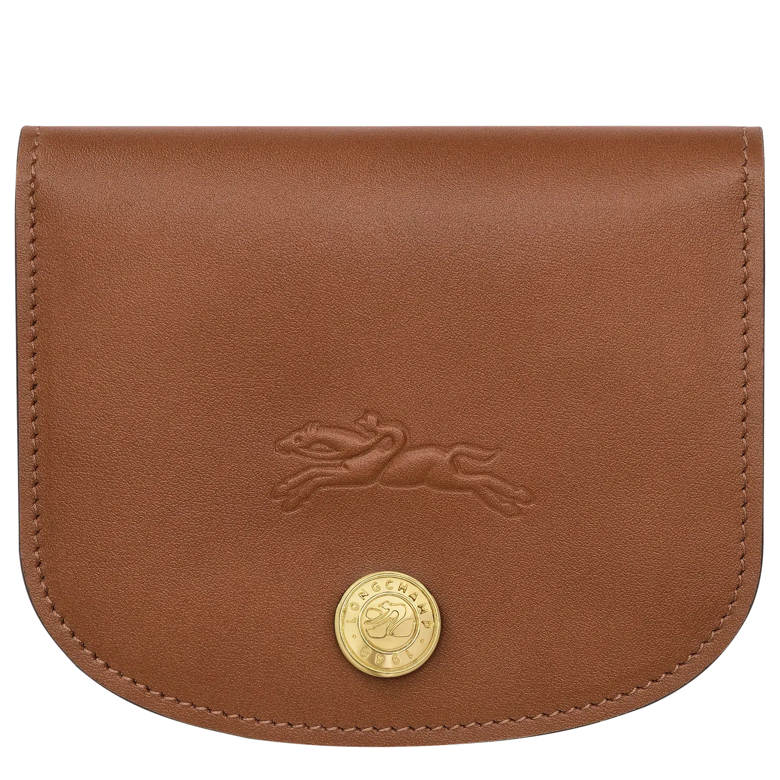 Longchamp Épure Card holder Cognac