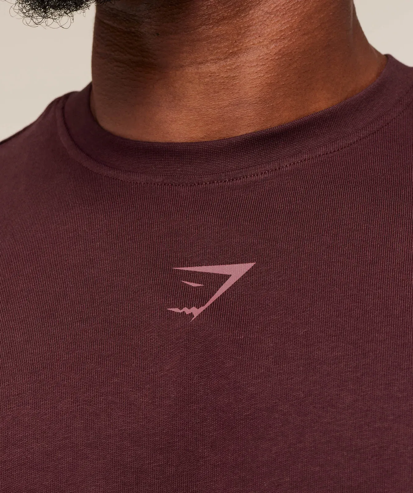 Gymshark Lifting Club T-Shirt - Rich Maroon/Reset Pink