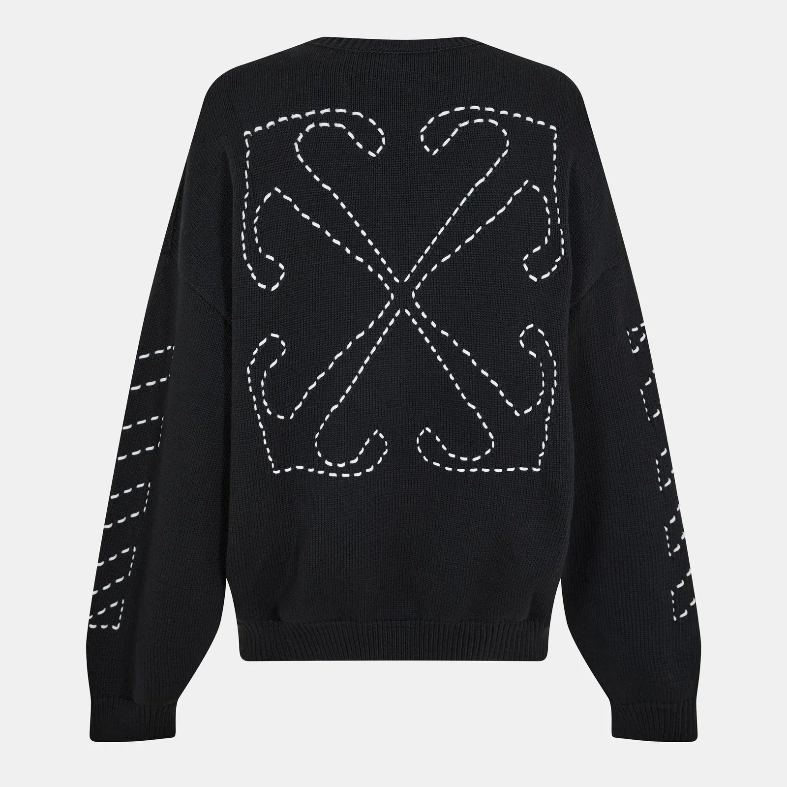 Arrows Cotton Long Sleeve Crew Neck Sweatshirt