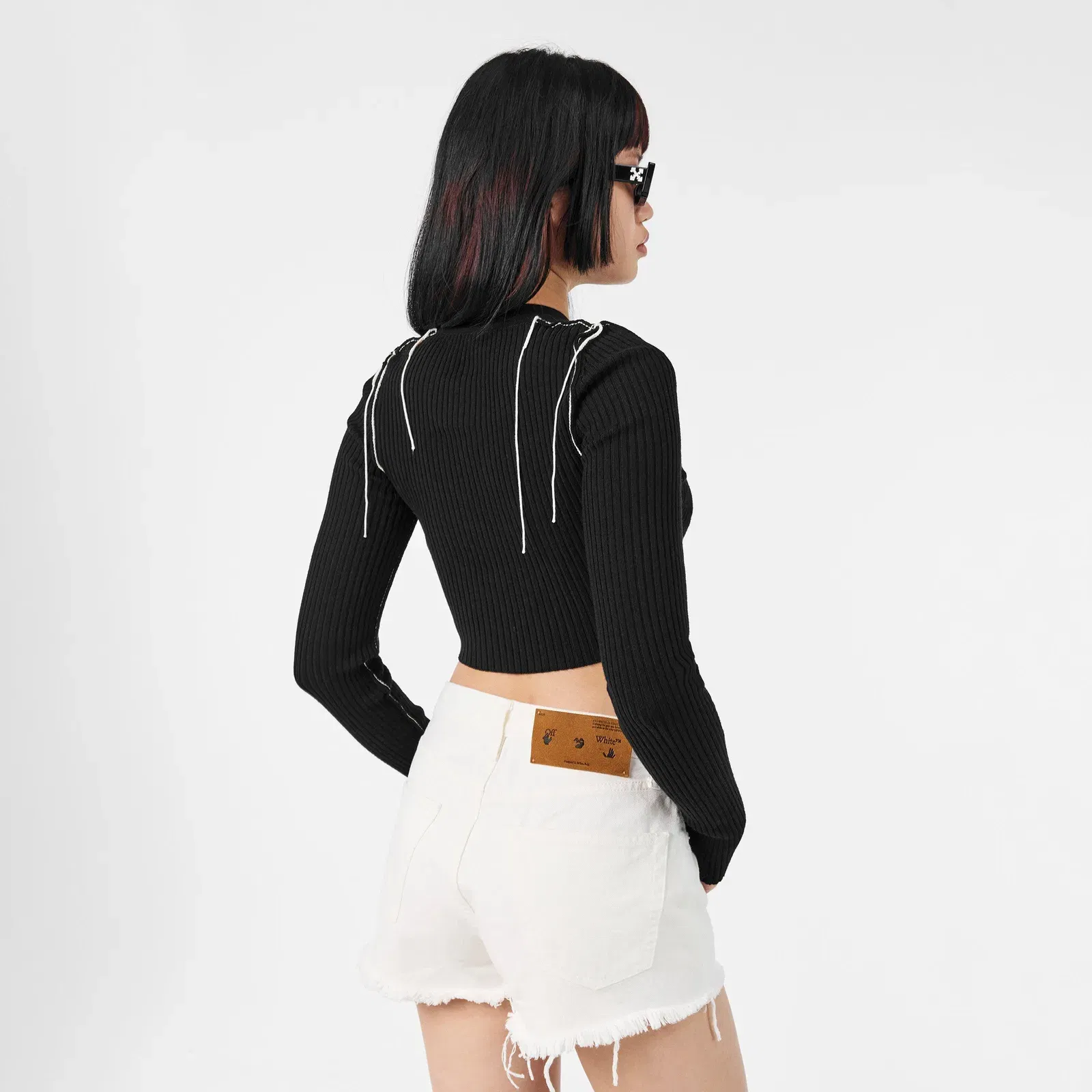 Diagonal Stripe Knitted Top