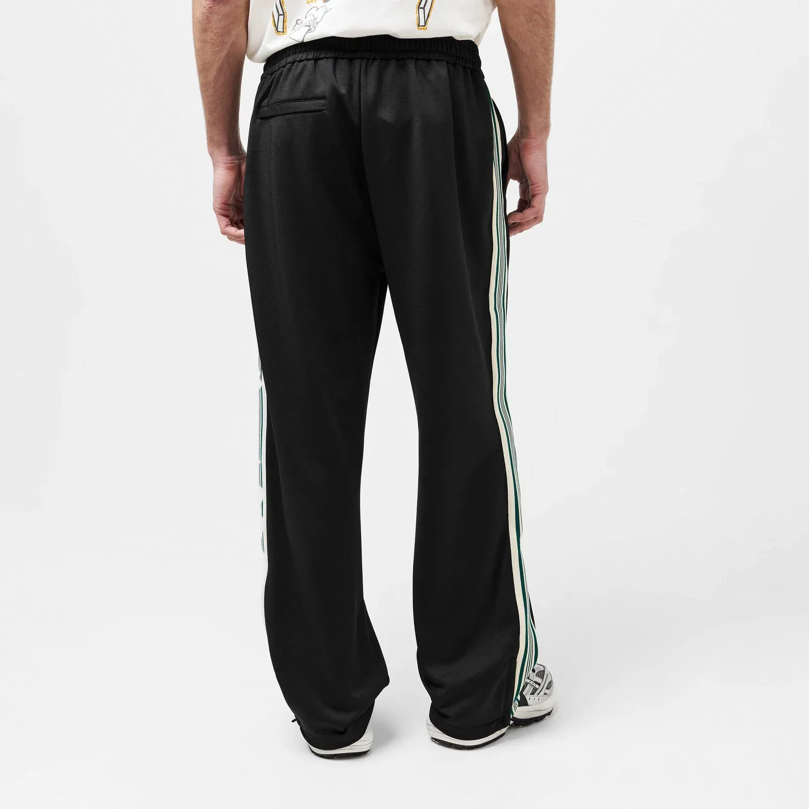 Taped Open Hem Woven Tracksuit Joggers
