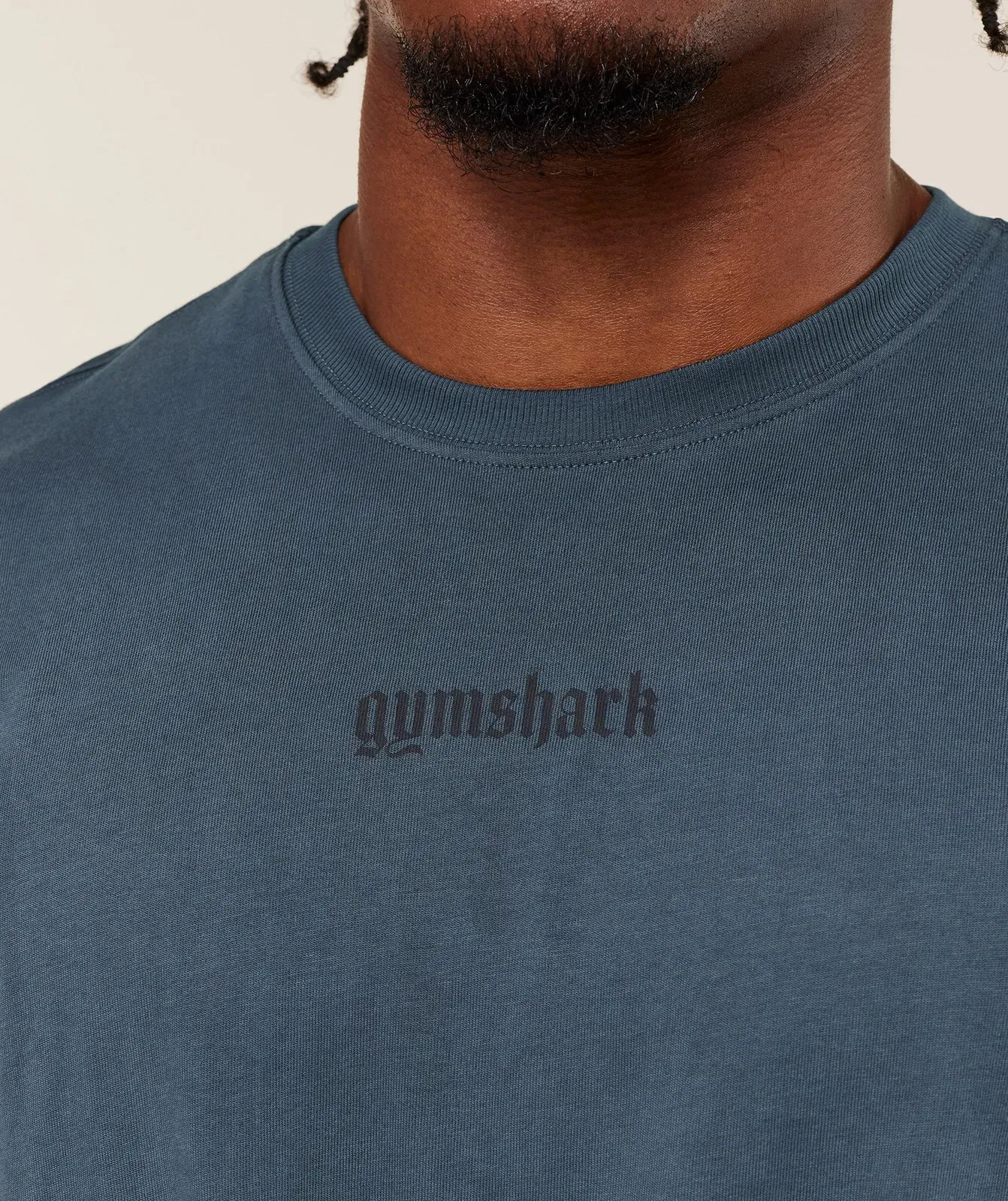 Gymshark Olde English T-Shirt - GS Stealth Blue