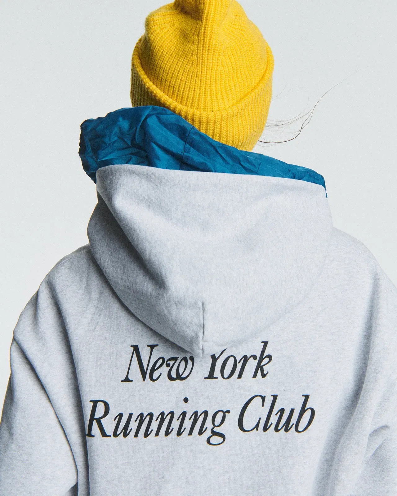 Run Club Zip Hoodie - Heather Gray/Black