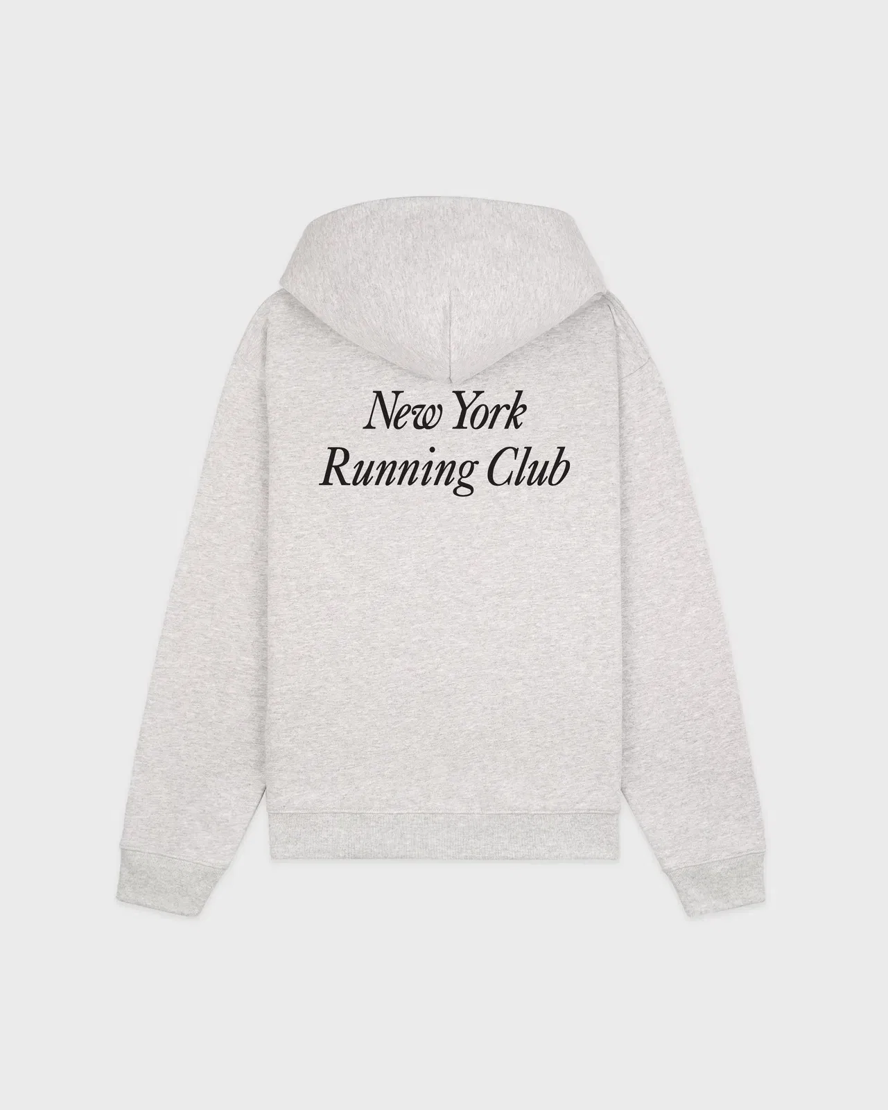 Run Club Zip Hoodie - Heather Gray/Black