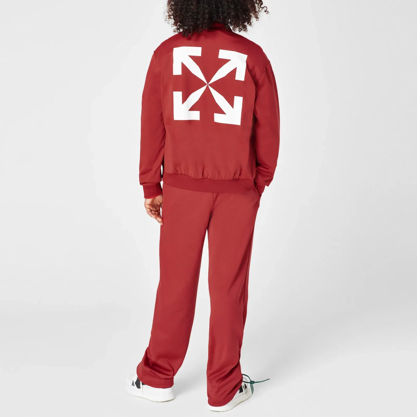 Arrow Mid Rise Full Length Open Hem Tracksuit Joggers