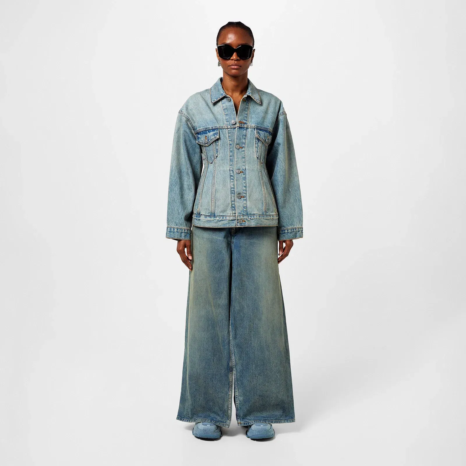 Double Front Effect Denim Jeans