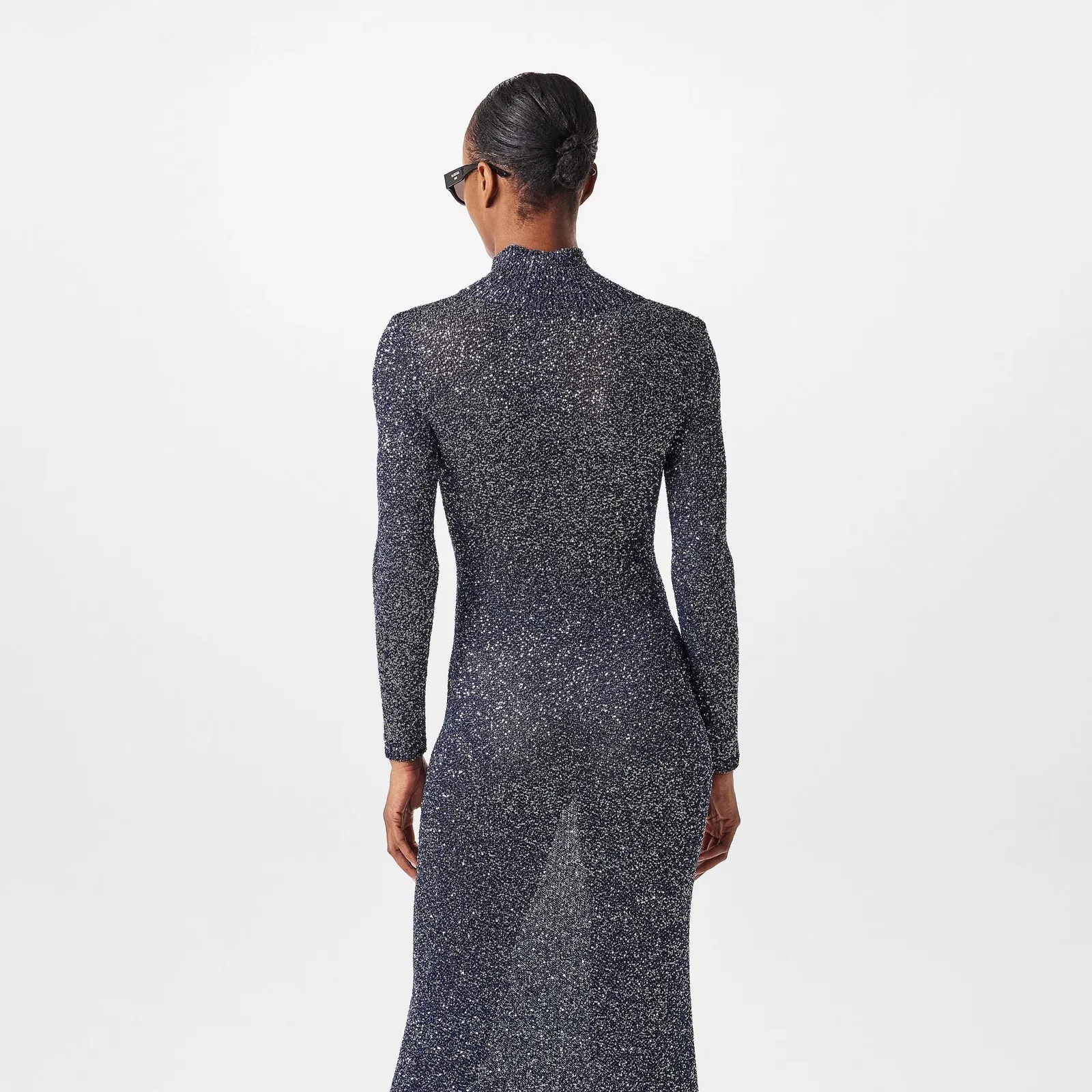 Sequin Knit Maxi Dress