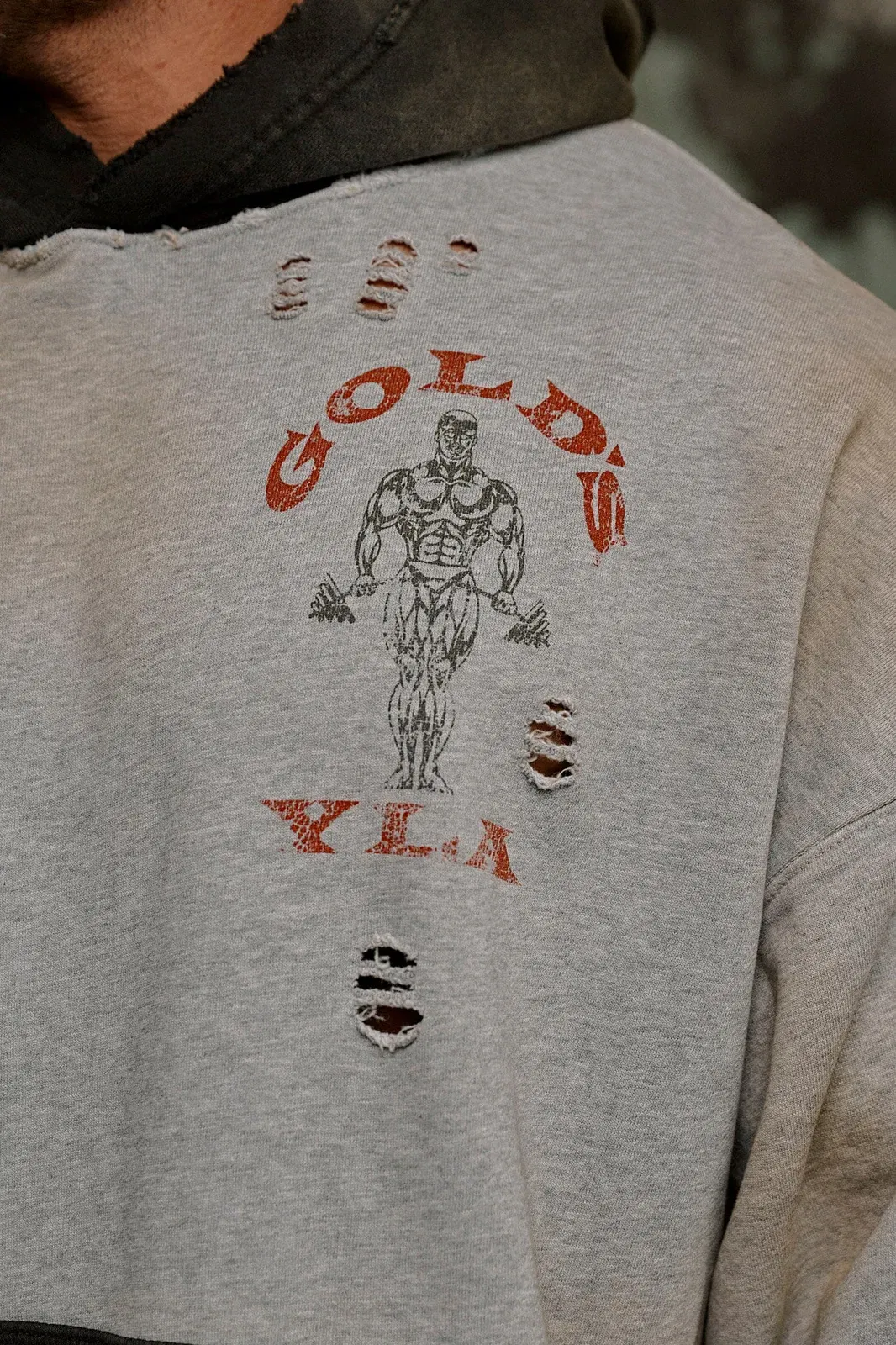 5168 - Gold's Iron Legacy Distress Hoodies