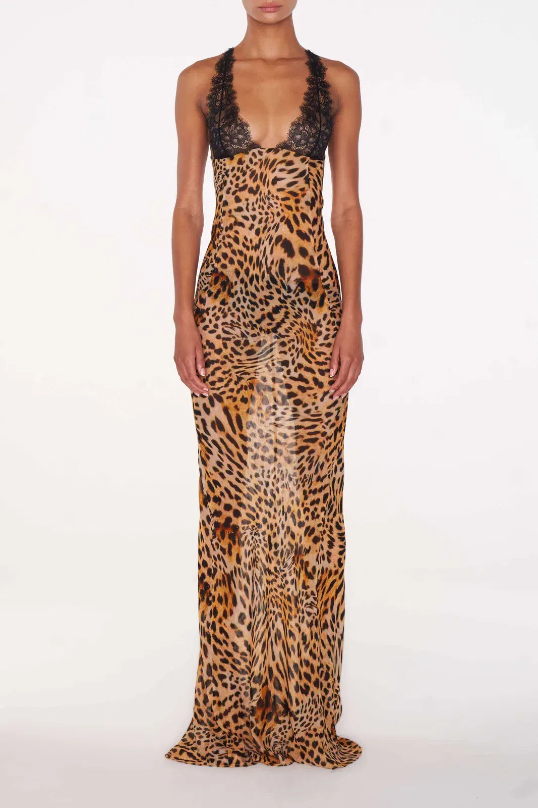 Akima Leopard Slip Dress