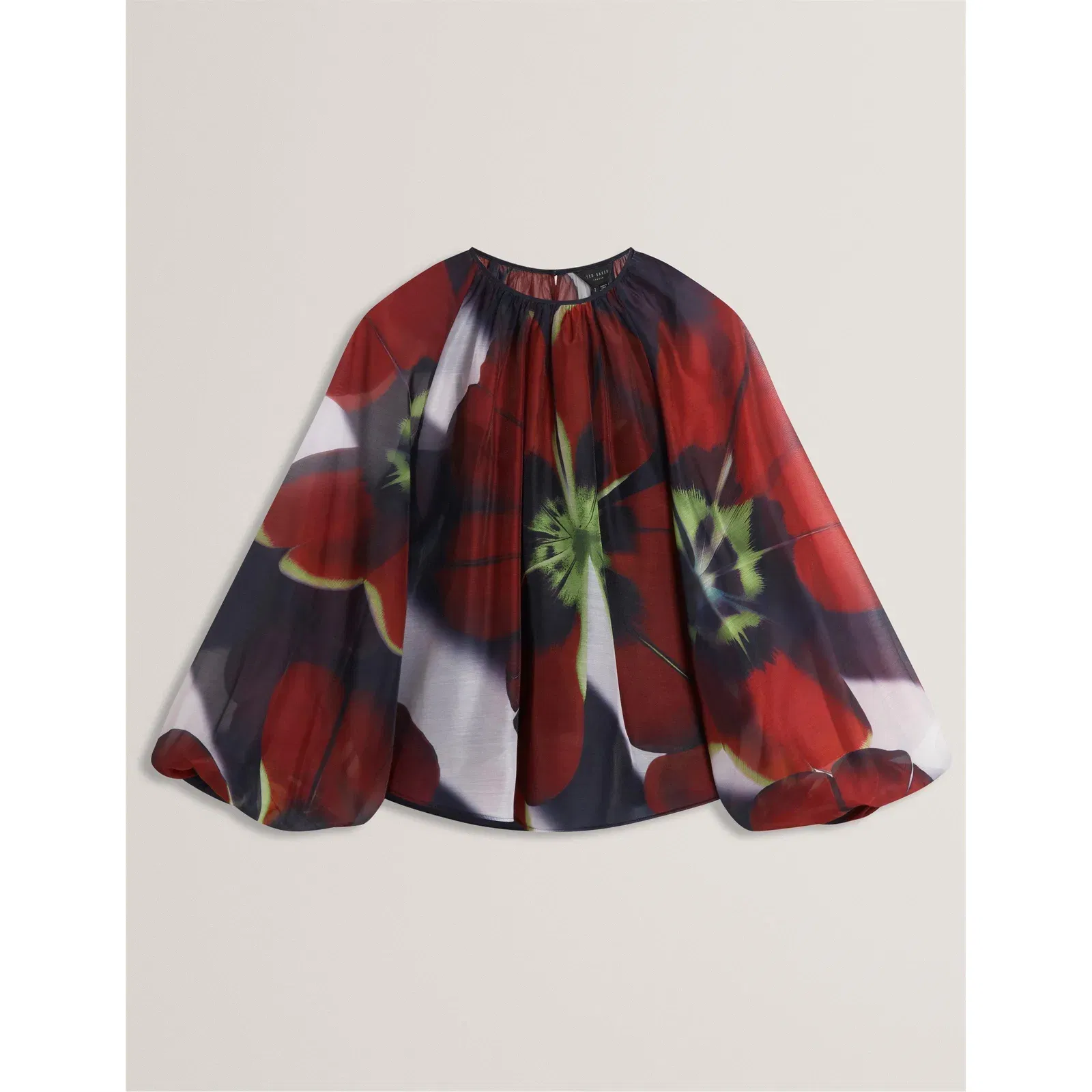 Long Sleeve Print Blouse