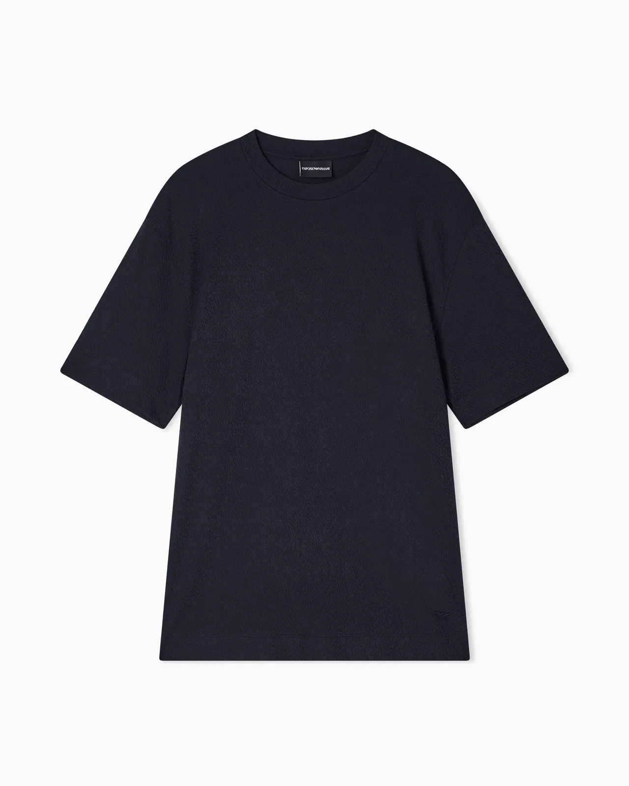 Emporio Armani Intarsia-effect jacquard jersey T-shirt