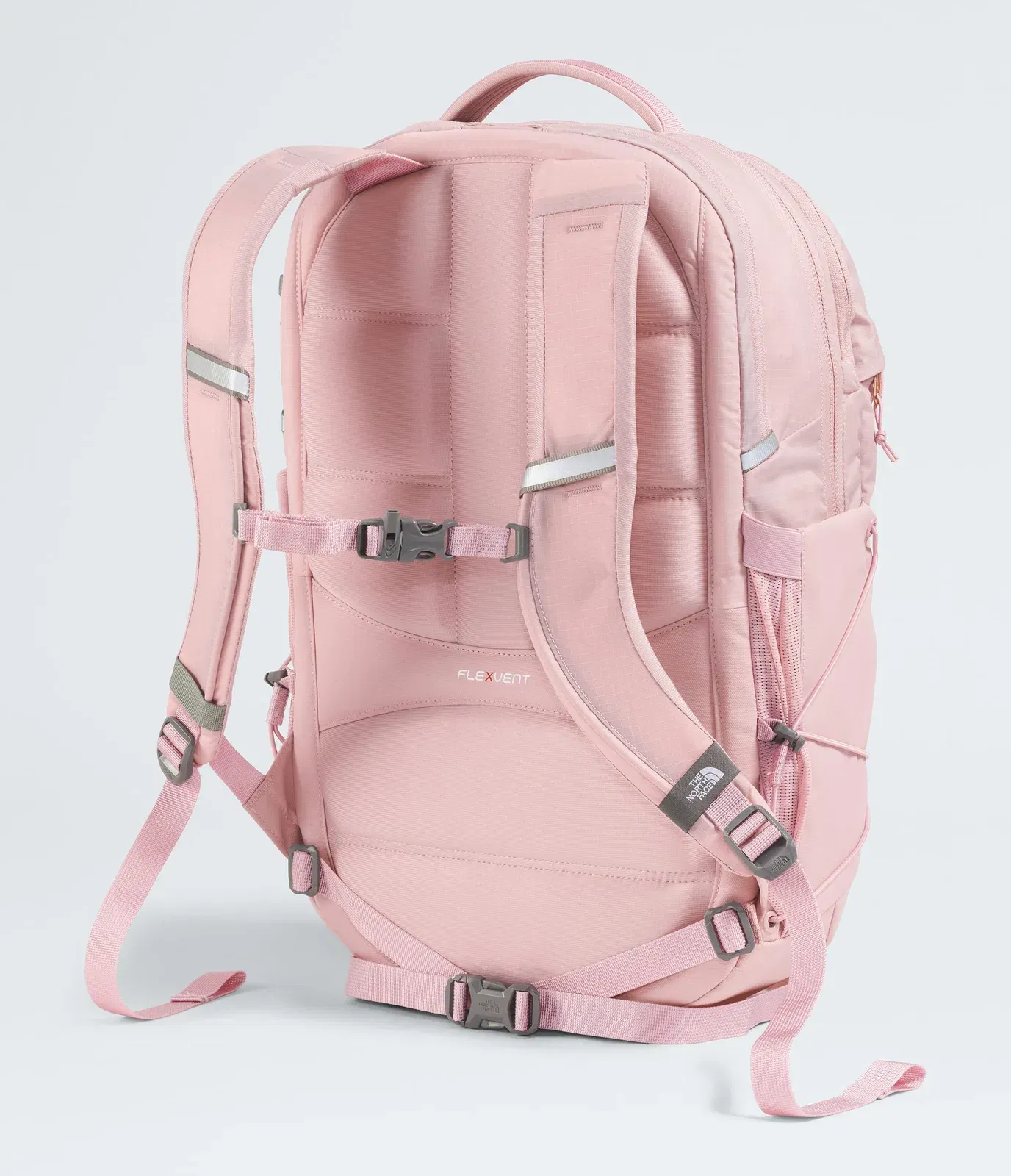 The North Face Women’s Borealis Luxe Backpack Metal Pink-Burnt Coral Metallic