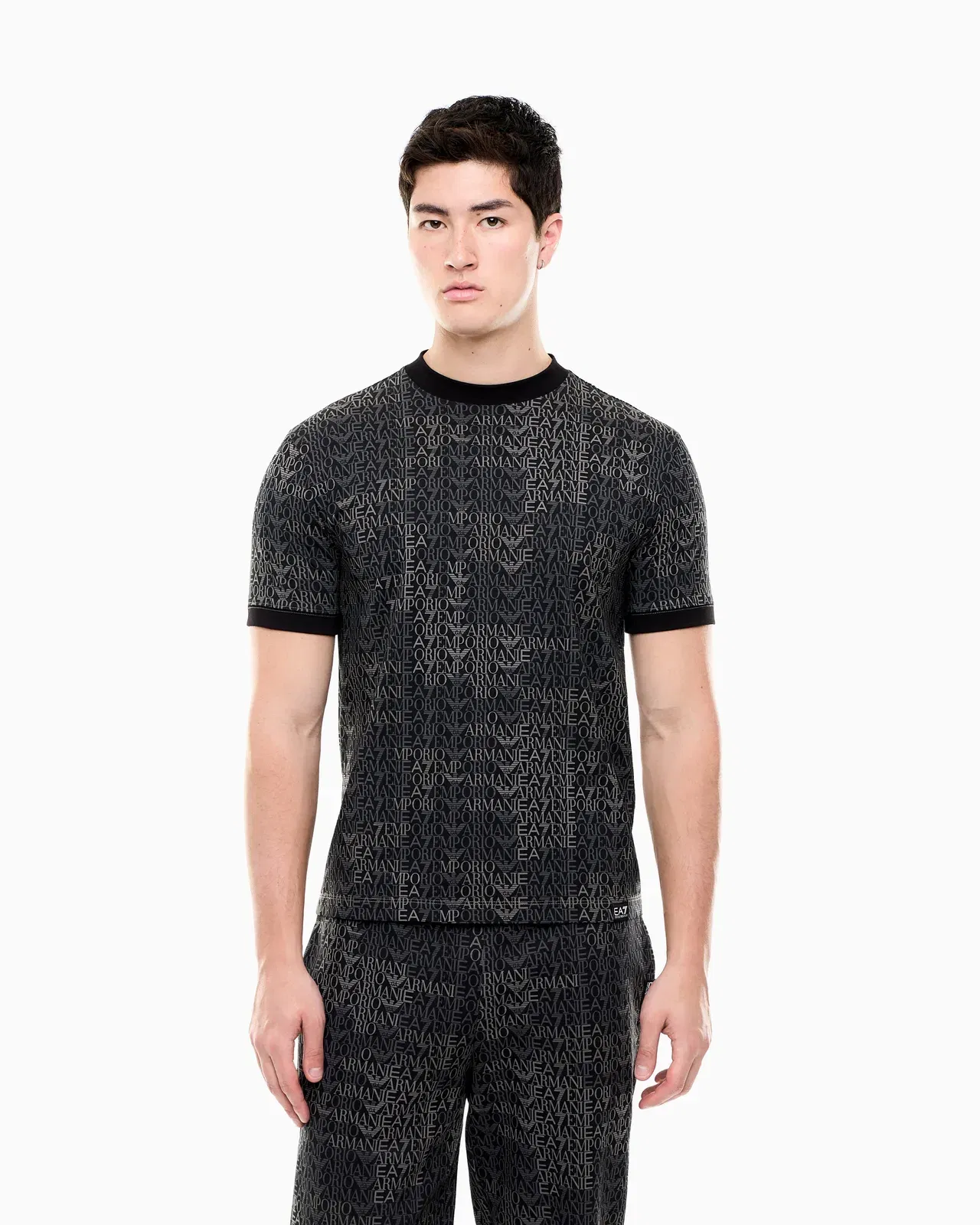 EA7 T-shirt Logo Series regular fit cotton jersey