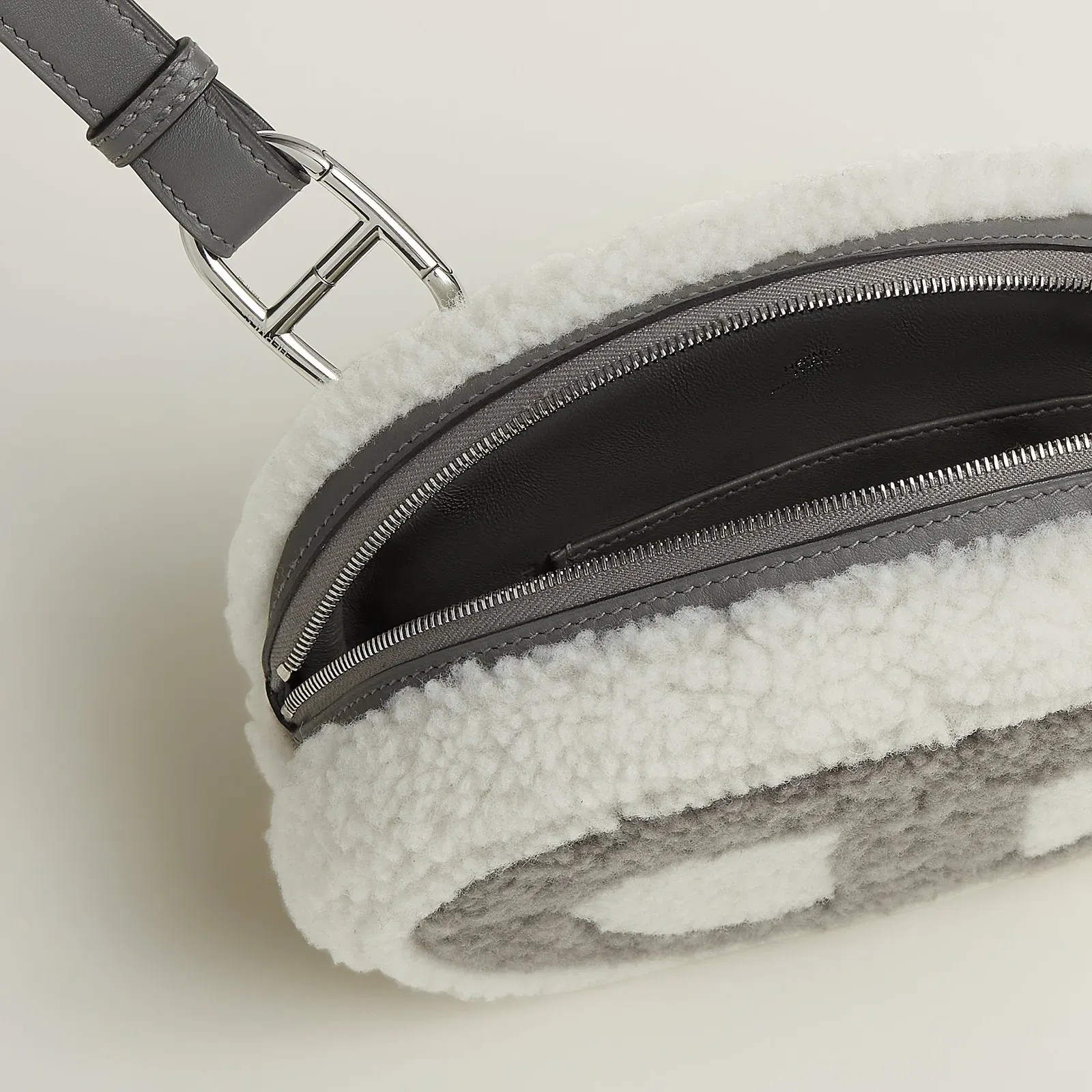 Hermes In The Loop Plush Belt Bag Cru