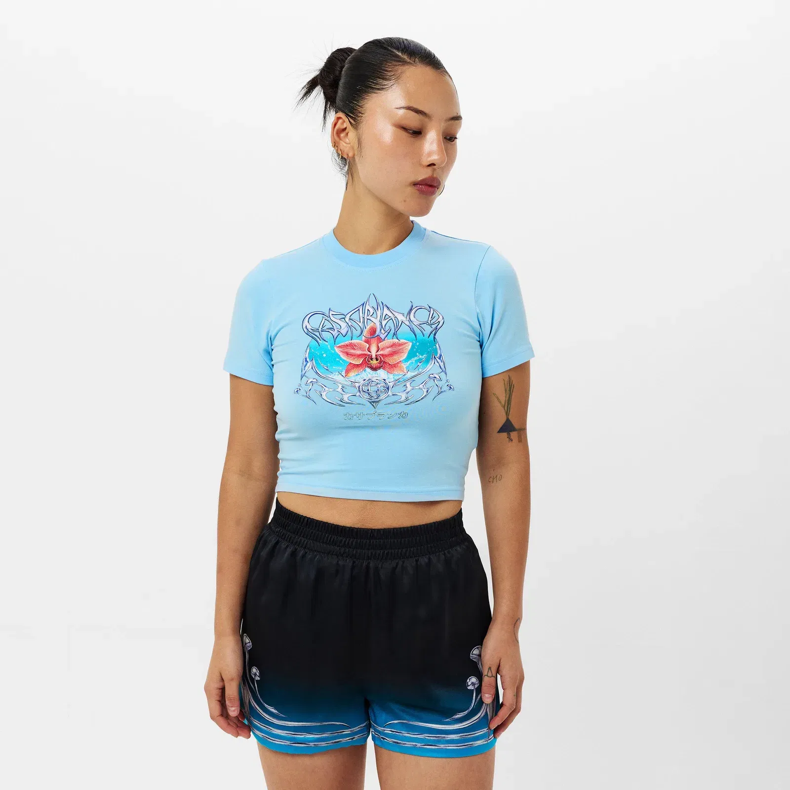Blade Fitted Cropped Baby T-Shirt