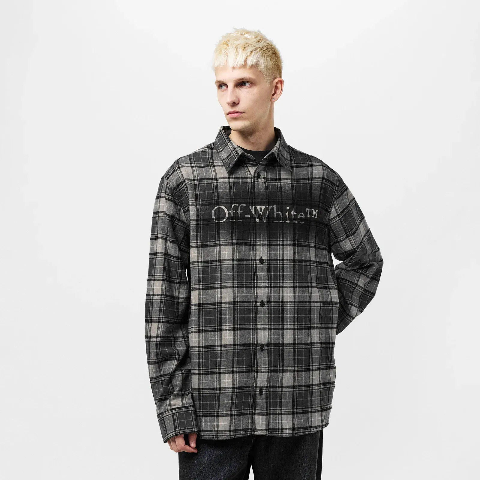 Spray Flannel Long Sleeve Patterned Shirt