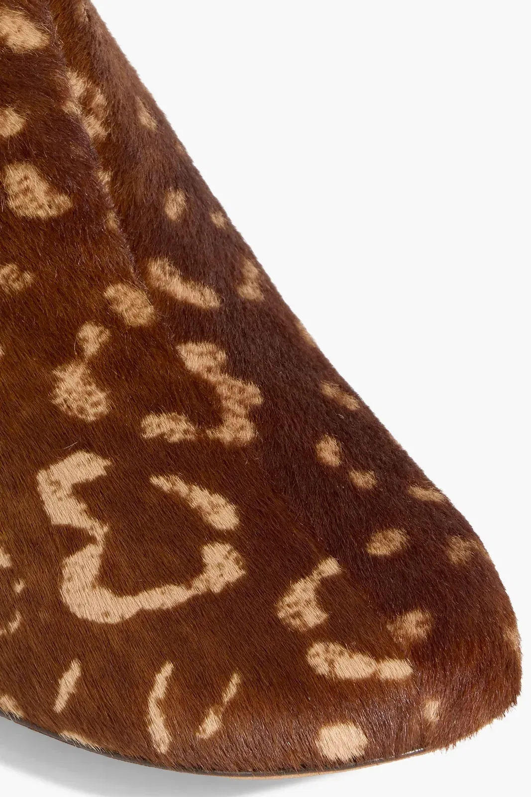 Mansur Gavriel Printed Calf Hair Ankle Boots Tan Women's