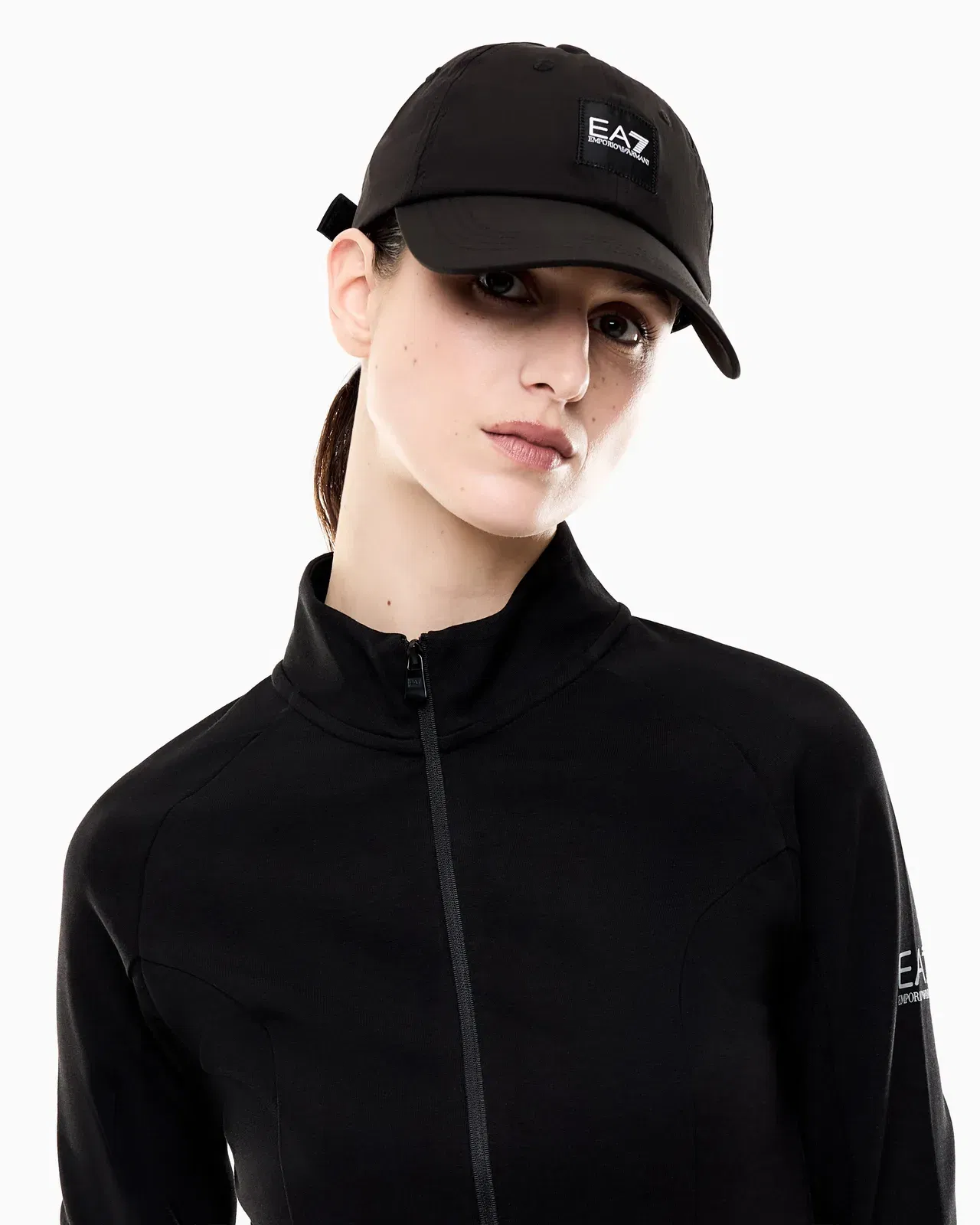 EA7 Cotton-blend baseball cap