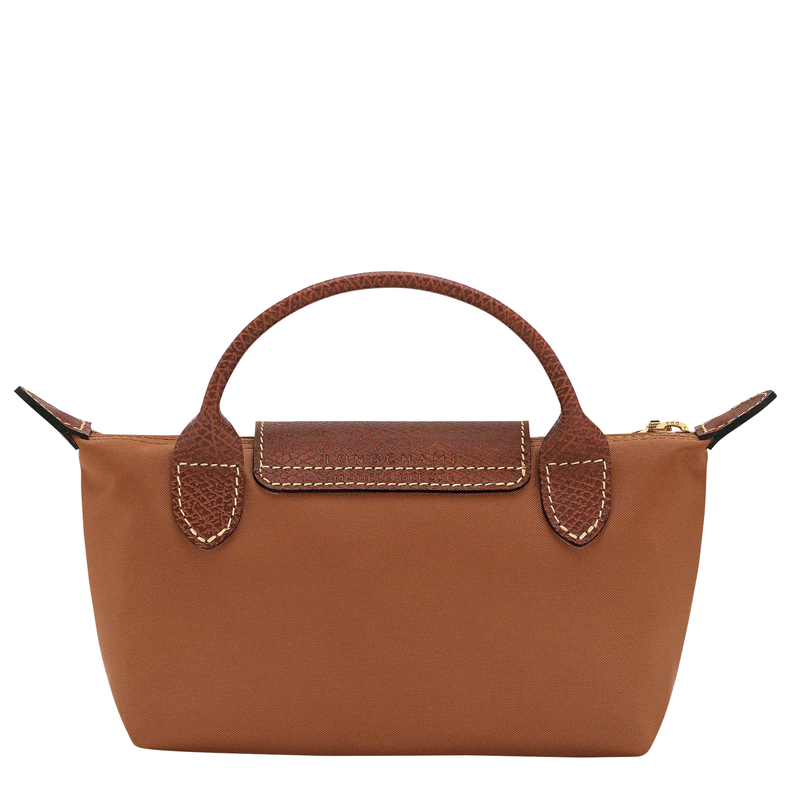 Longchamp Le Pliage Original Pouch with handle Cognac