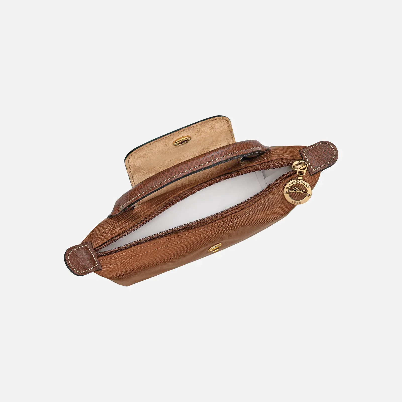 Longchamp Le Pliage Original Pouch with handle Cognac