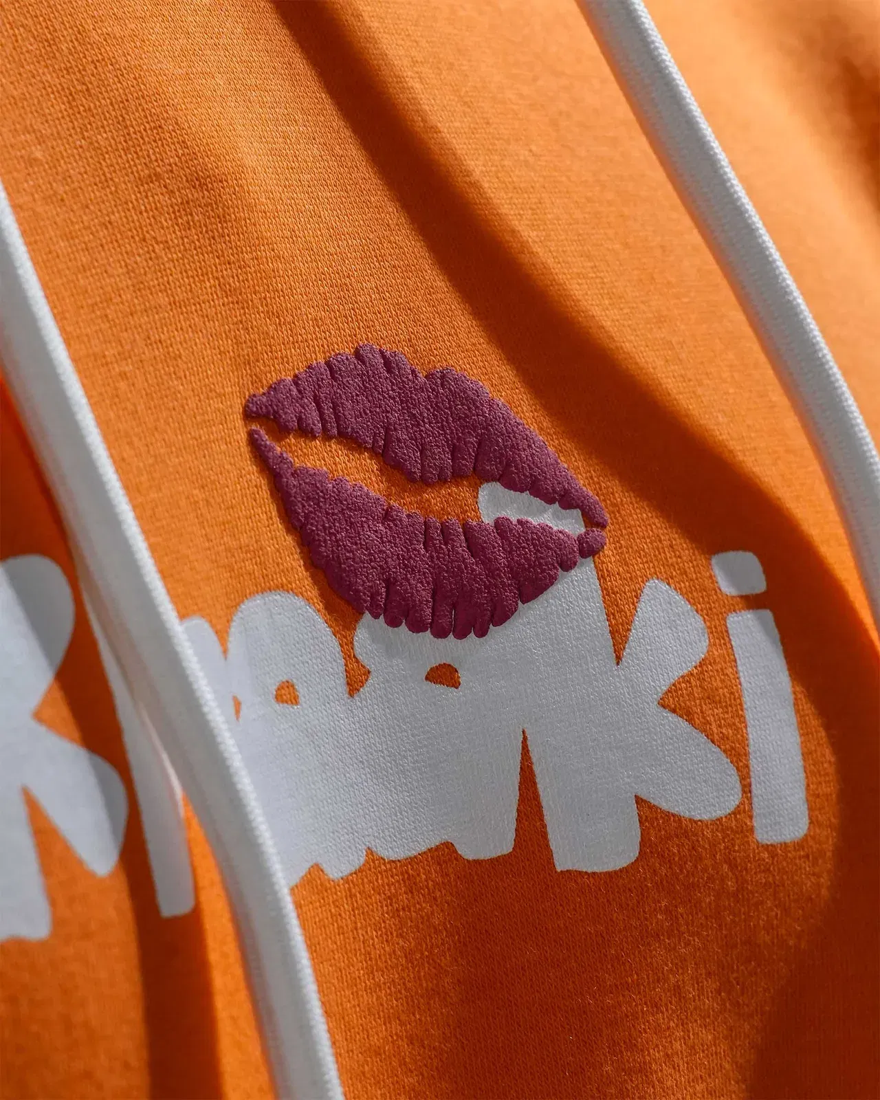 Chico' - Orange Printed Regular Fit Hoodie