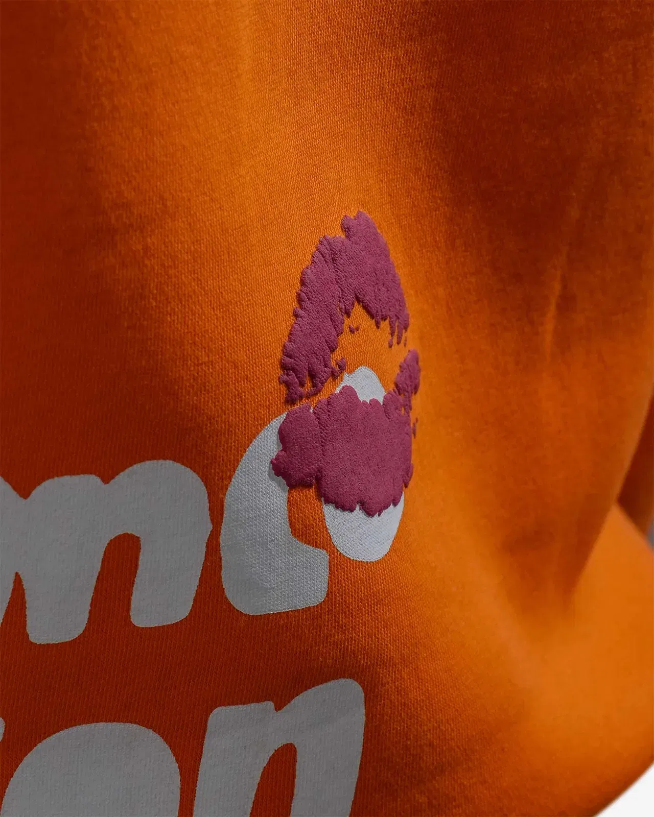 Chico' - Orange Printed Regular Fit Hoodie