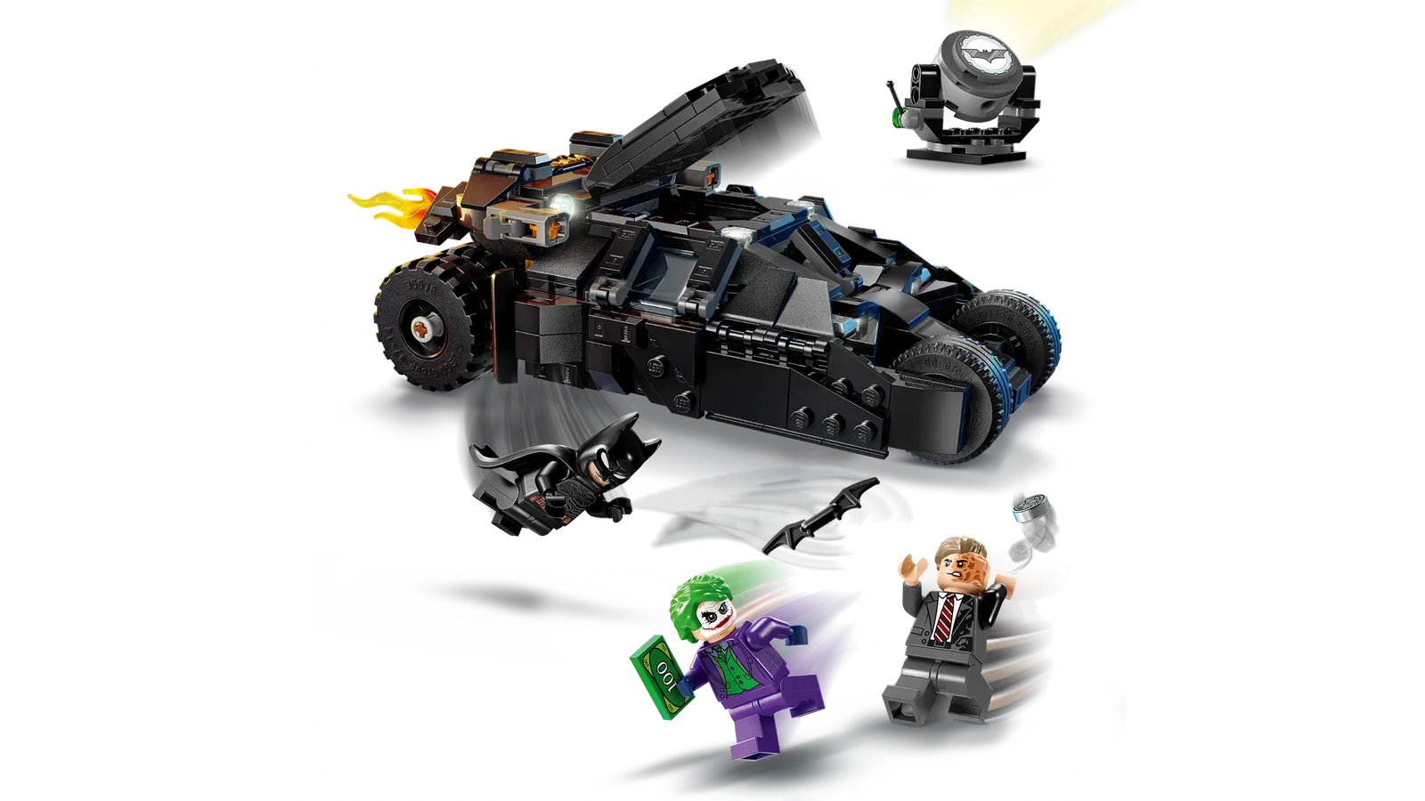 Lego Batman Tumbler vs TwoFace The Joker