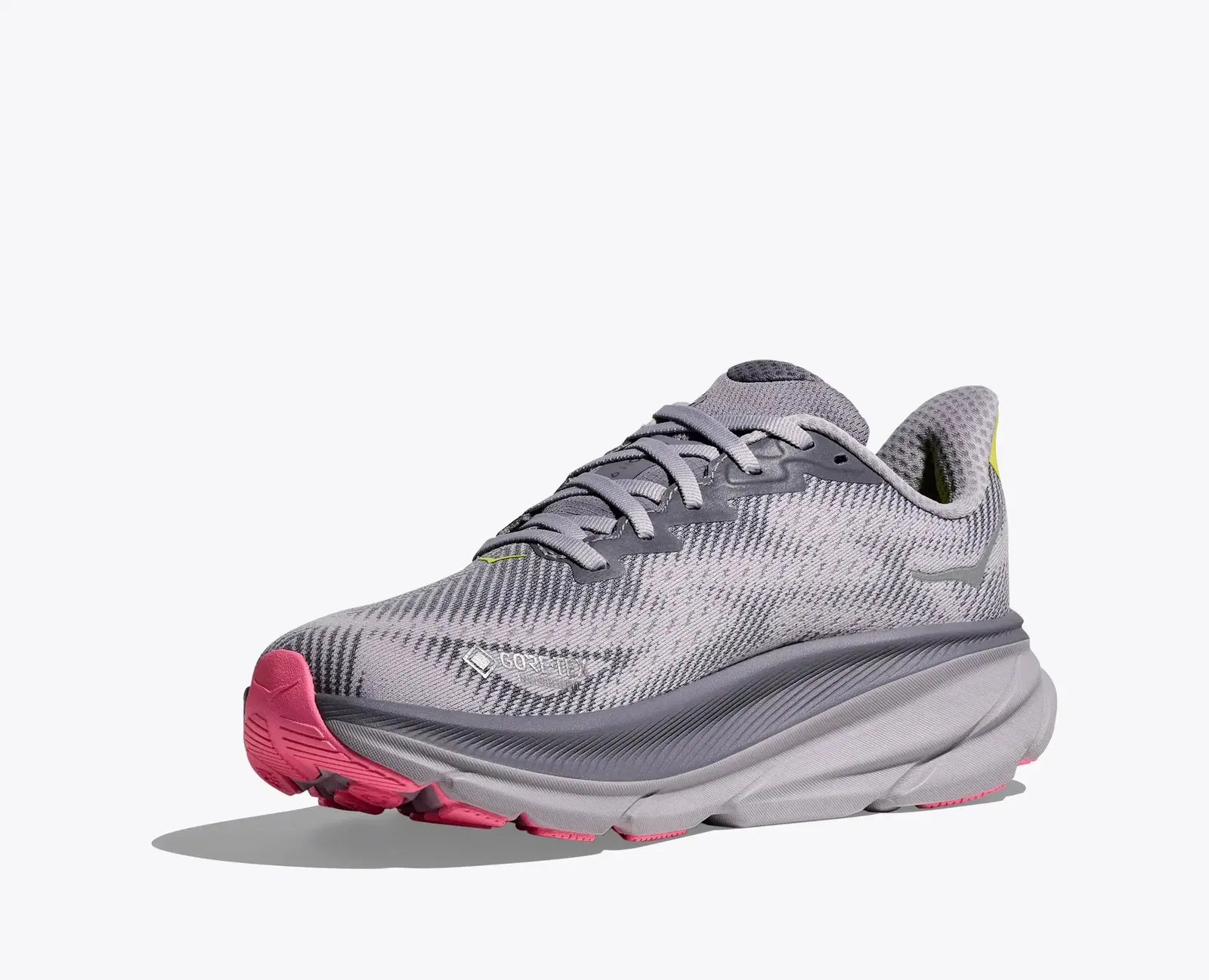 Hoka Women'S Clifton 9 Gtx Grey Skies Foggy Grey