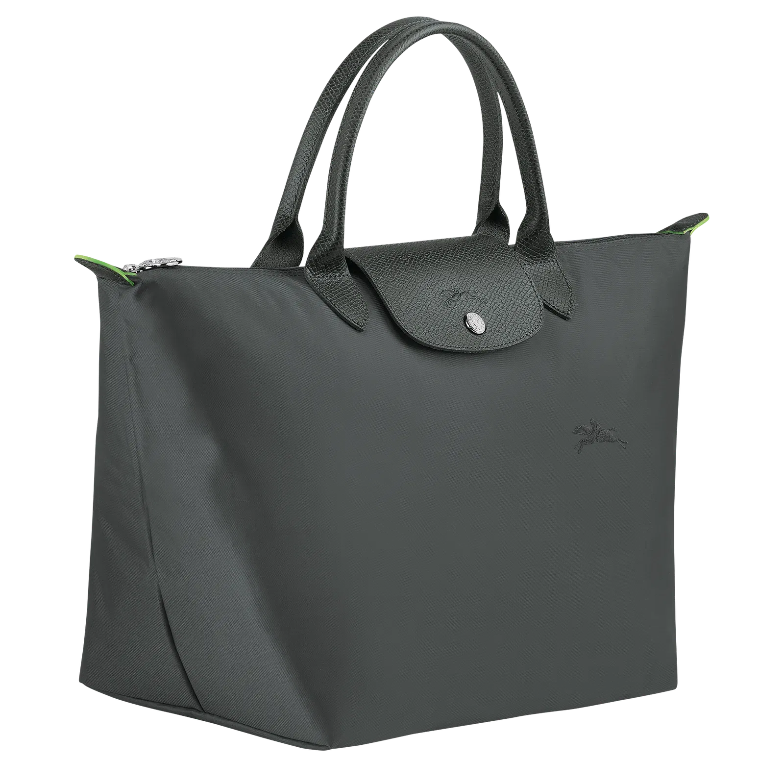 Longchamp Le Pliage Green M Handbag Graphite