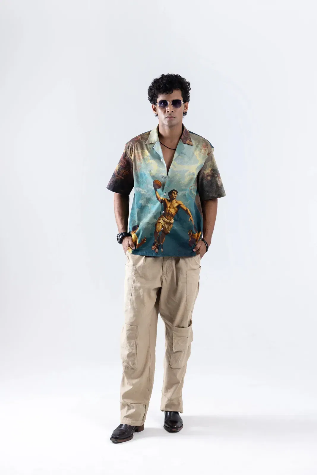 Court of Chaos Oversized Cuban Collar Shirt