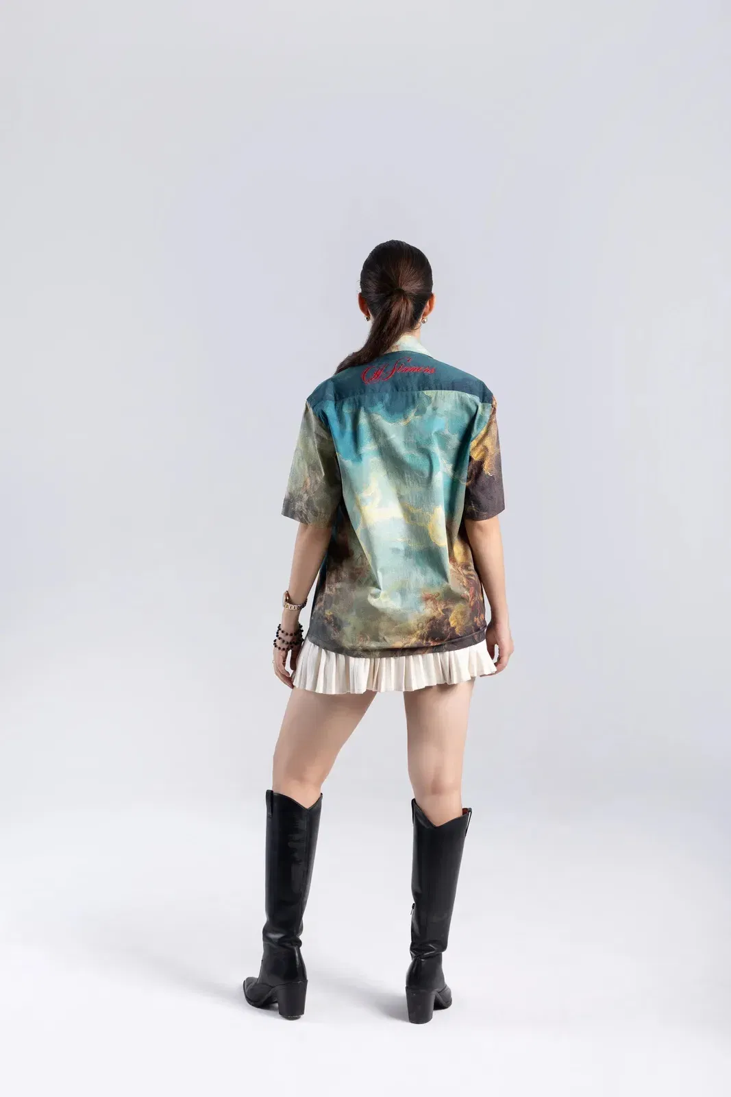 Court of Chaos Oversized Cuban Collar Shirt