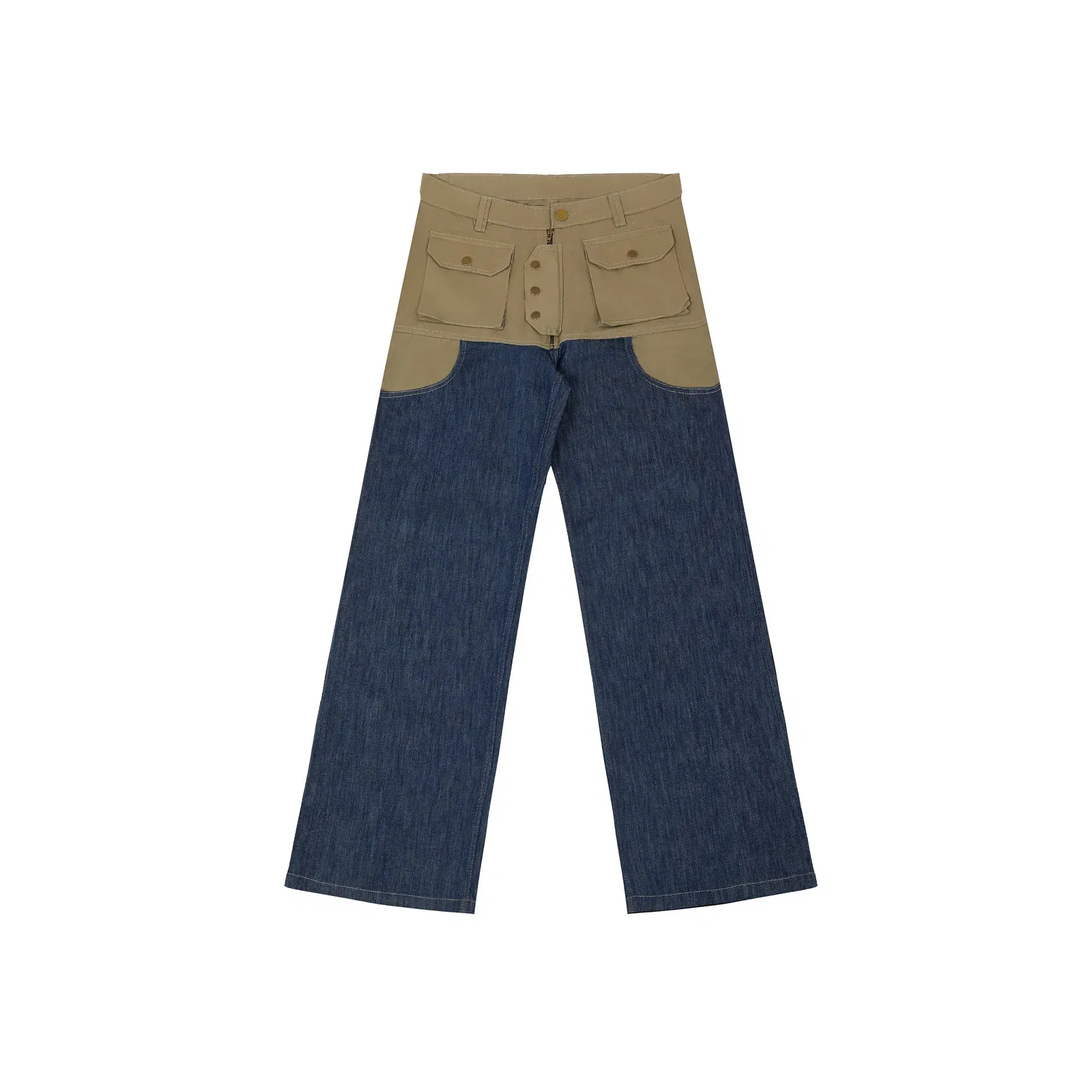 DUAL COLOUR CARPENTER DENIM WOMEN'S PANT [50/50 LIMITED EDITION]
