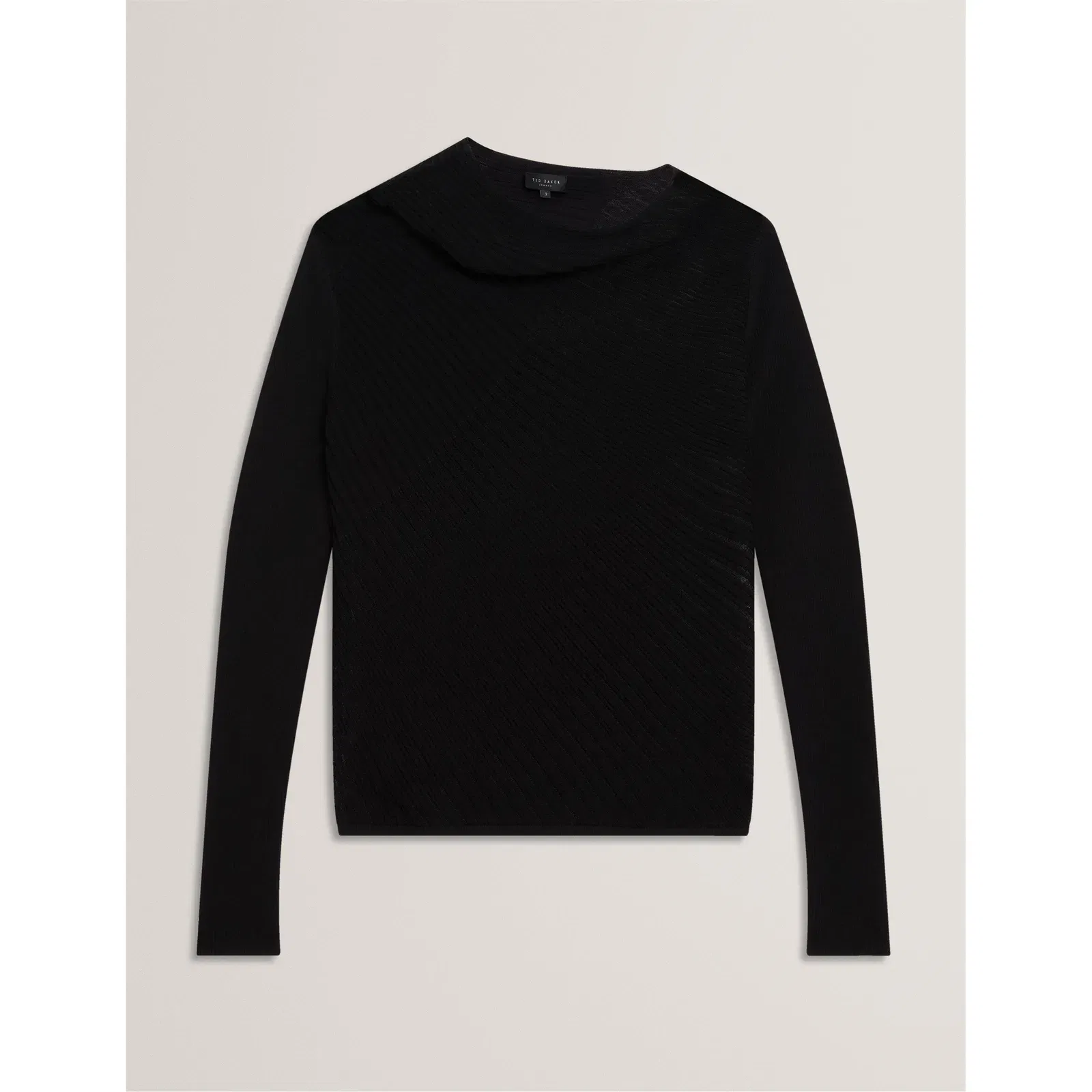 Long Sleeve Sheer Knitted Top