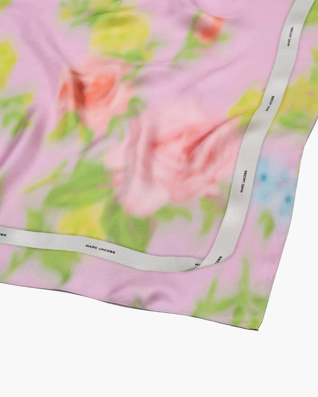 Blurred Floral Silk Scarf