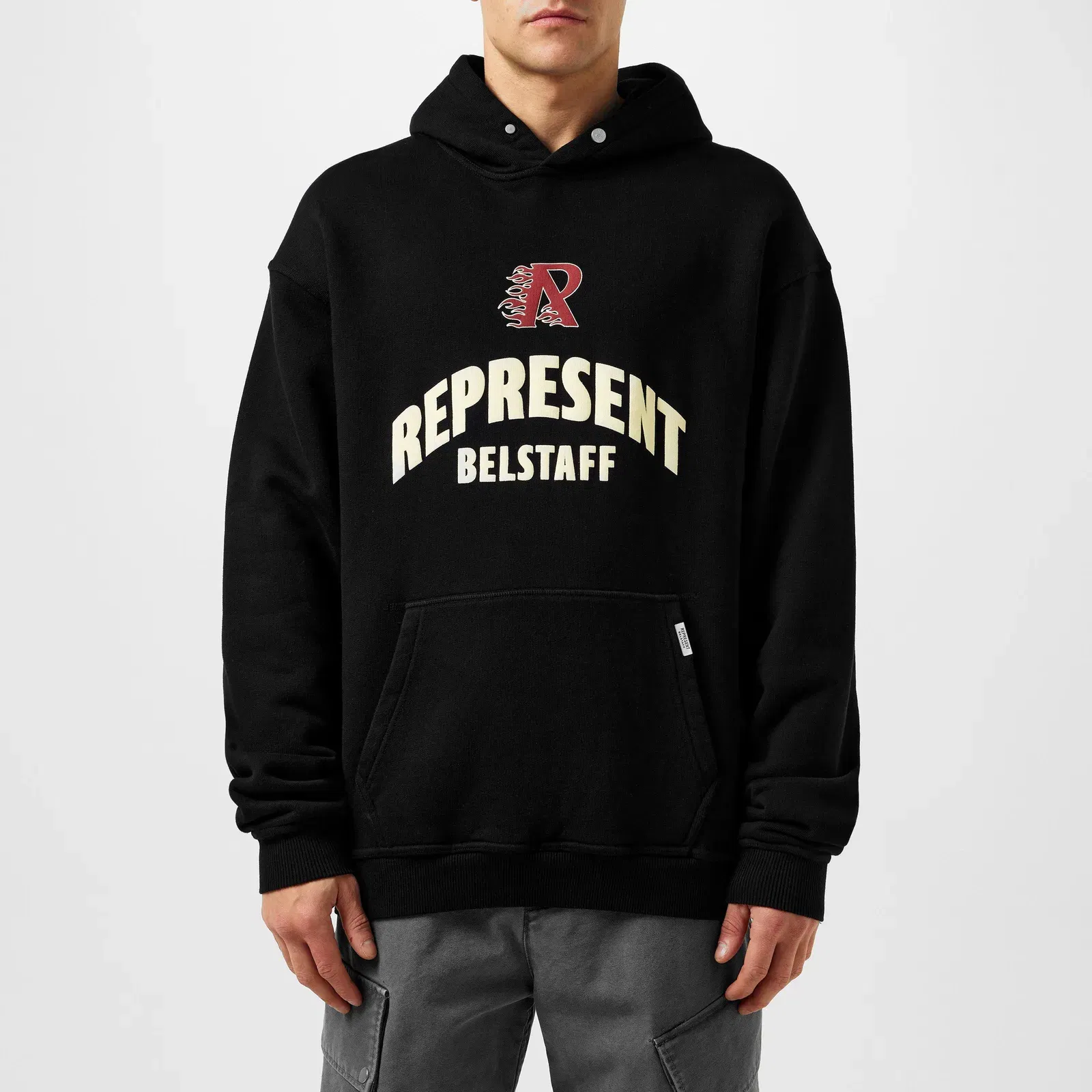 Flame Phoenix Graphic Print Hoodie