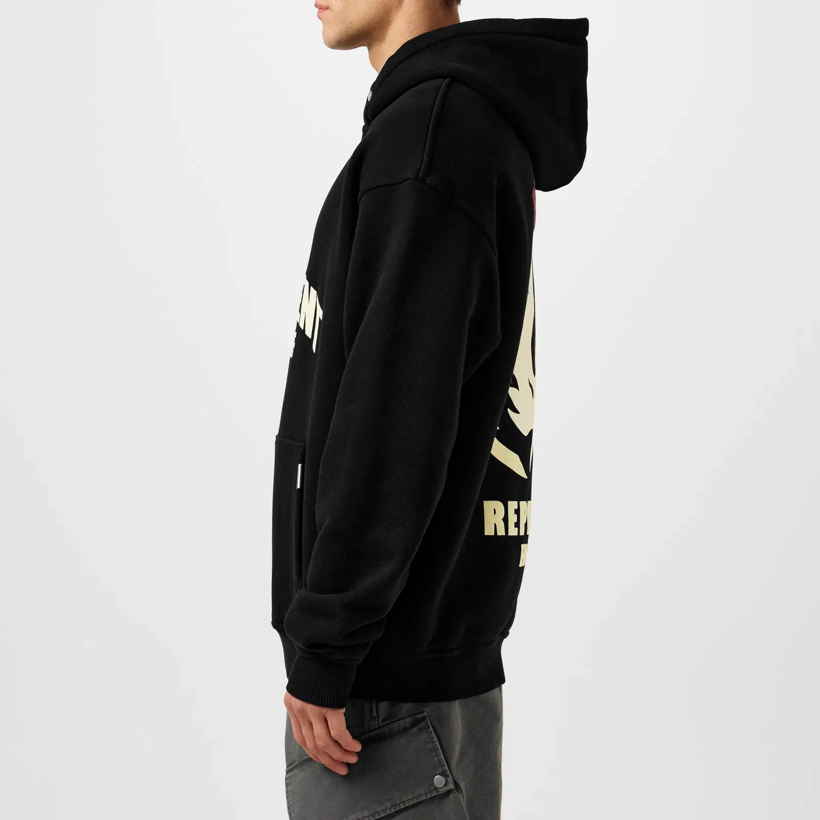 Flame Phoenix Graphic Print Hoodie